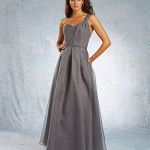 Alfred Angelo style 7342L SIZE 14 CHARCOAL
